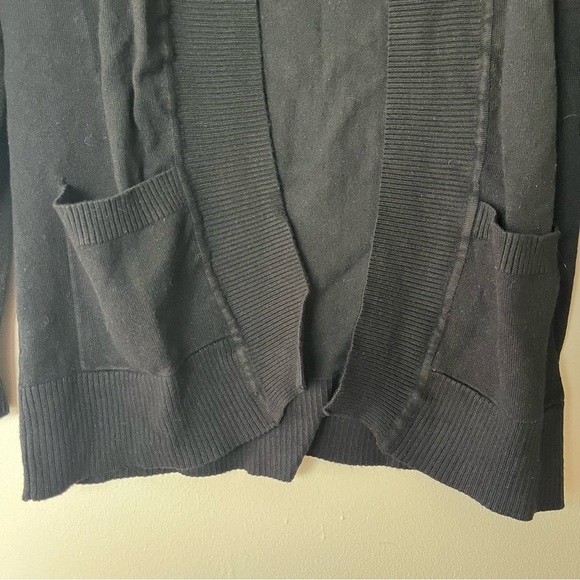 Cielo Open Front Black Cardigan Medium - Picture 3 of 6